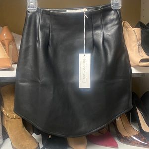 Vegan Leather Skirt